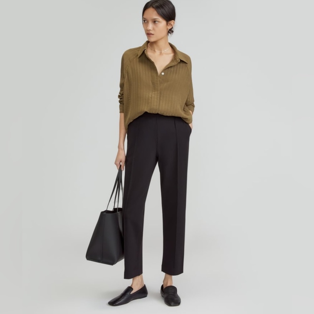 Everlane The Dream Black Straight Leg Pants Size XS